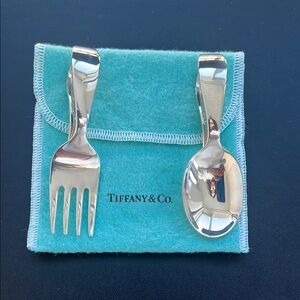 Tiffany & Co. Baby Sterling Silver Fork and Spoon Set